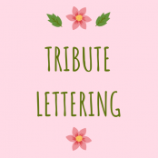 Tribute Lettering